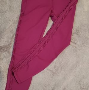 Lululemon criss cross side mesh leggings